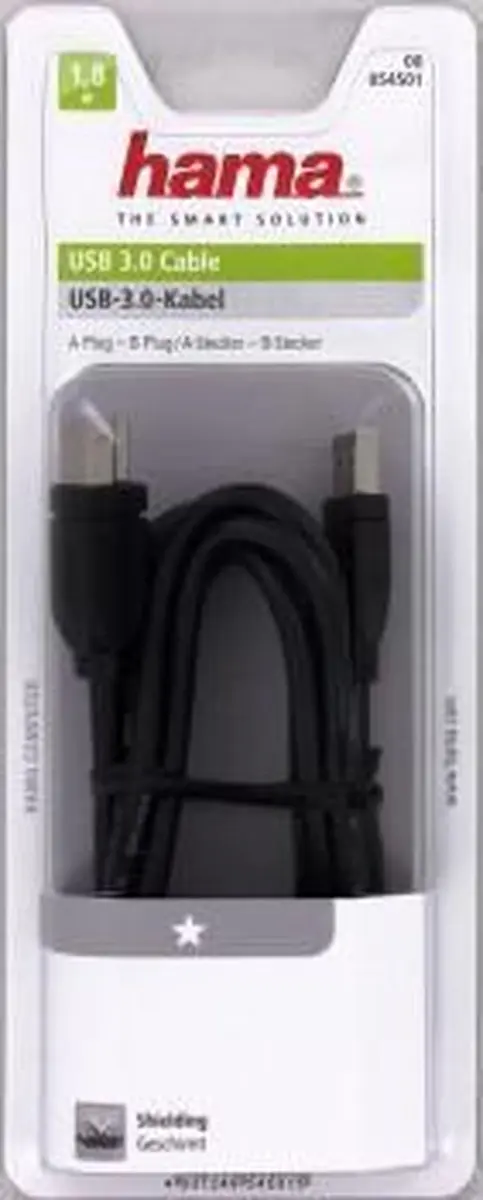 Hama Usb 3.0 Cable A-B 1.80M