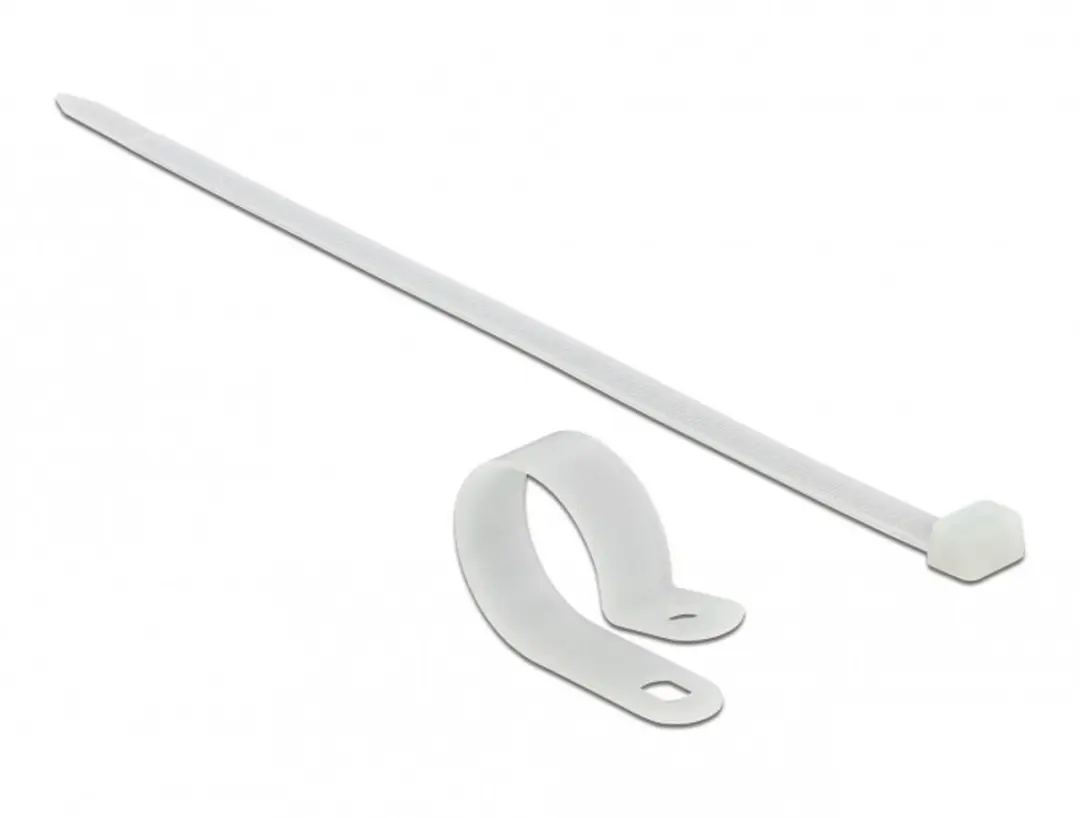 Delock Tie-wraps 300x7,2mm - 10 Stuks - Transparant