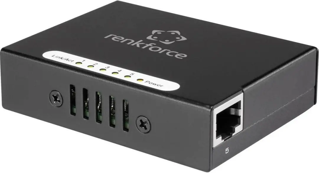 Renkforce RF-4451433 Netwerk Switch 5 Poorten 100 MBit/s