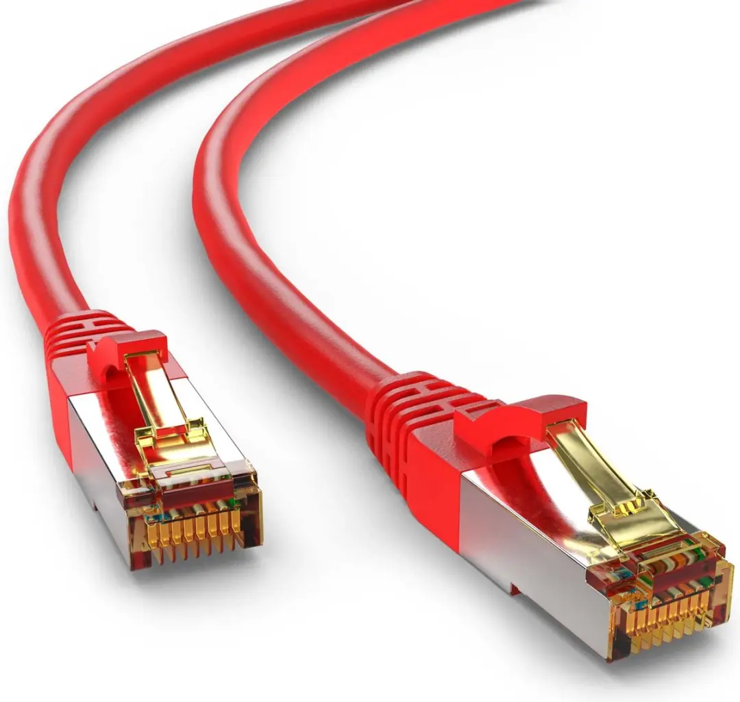 Goobay CAT 6A Netwerkkabel S/FTP Rood