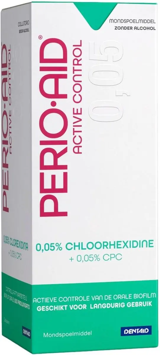 PerioAid Mondspoelmiddel Active Control 0,05% 500 ml