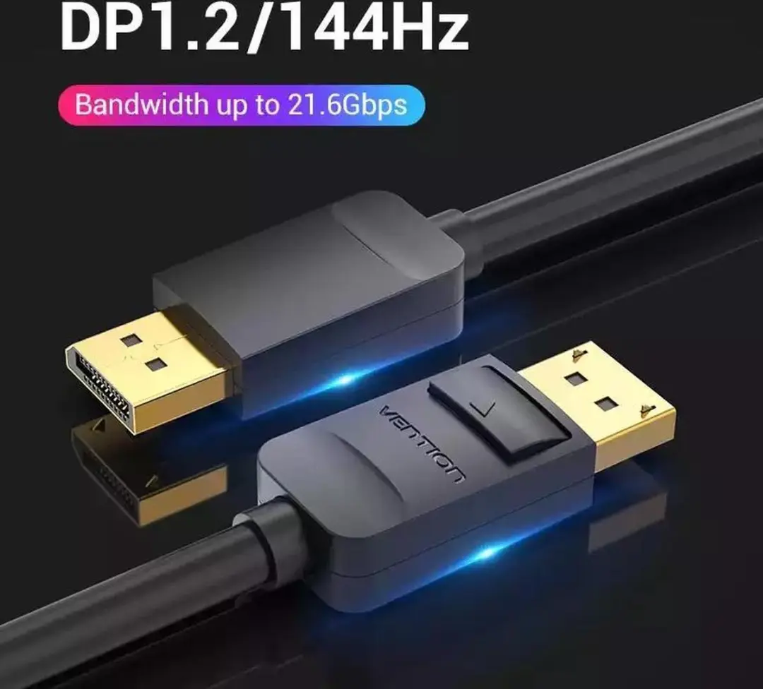 Vention DisplayPort Kabel 4K 5M - Zwart