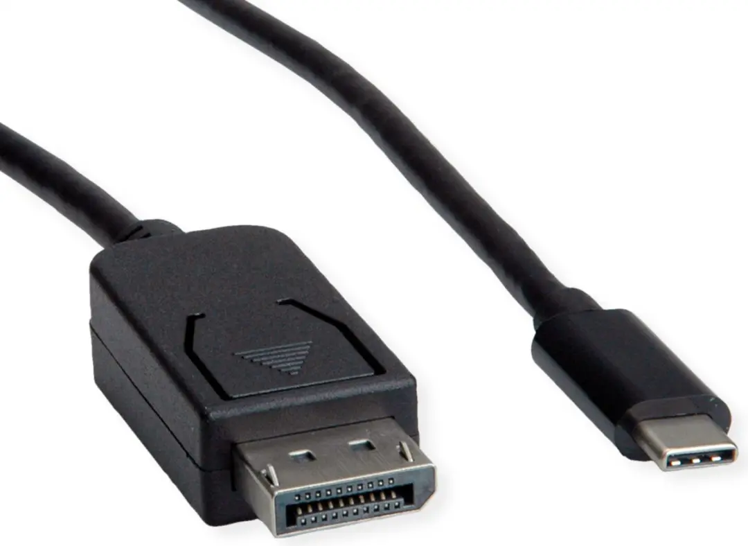 Roline USB-C naar DisplayPort Adapterkabel 1.4 M/M 2m - Zwart