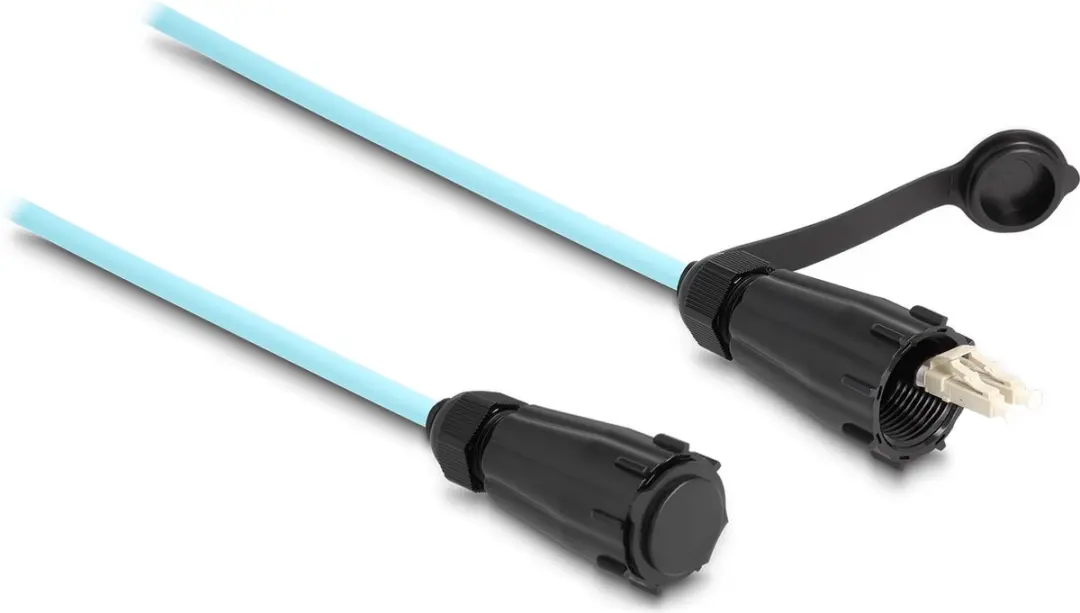 Delock LC Duplex OM3 Aqua 2m Kabel