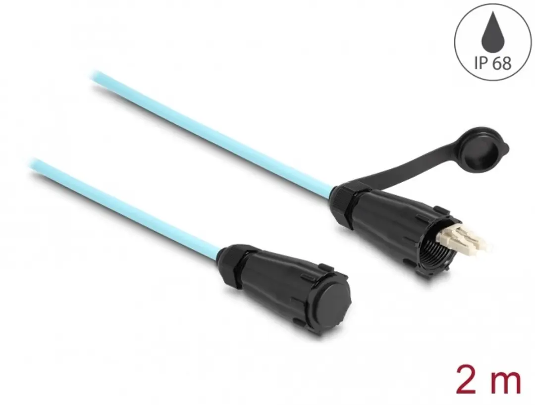 Delock LC Duplex OM3 Aqua 2m Kabel - IP68