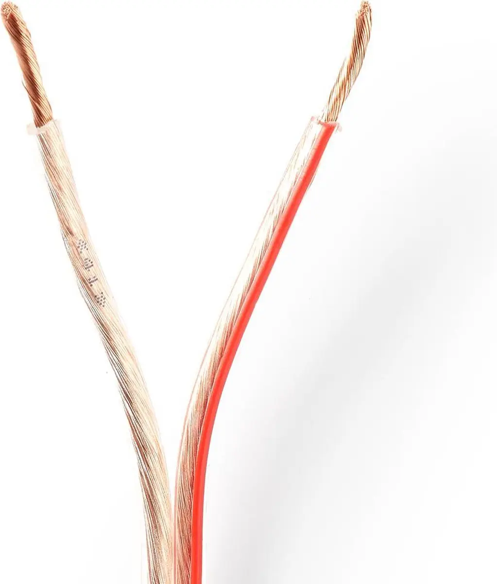 Nedis Speaker-Kabel CAGW2500TR1000 2x2.50mm² - 100m - Transparant