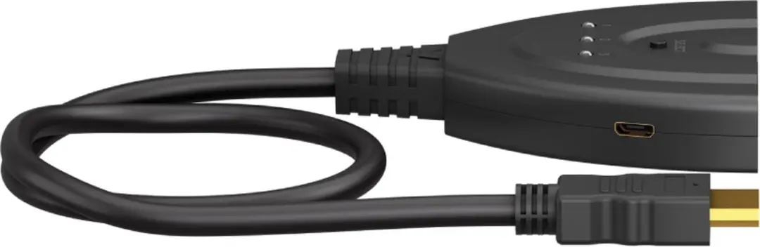 Goobay HDMI Schakelaar 3 naar 1 58487 - 4K 30Hz - Zwart