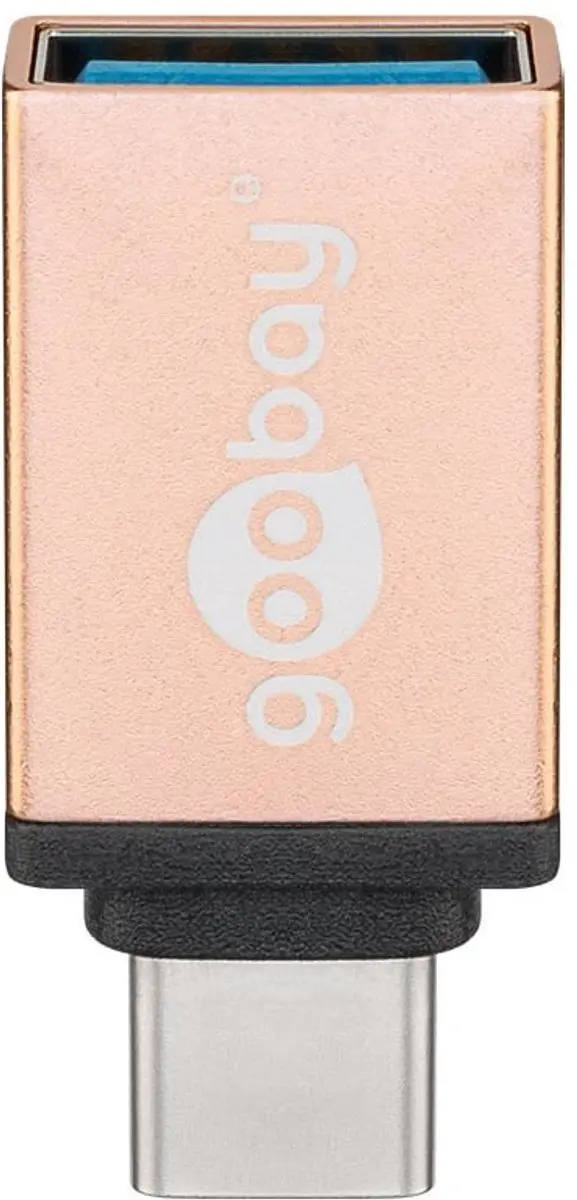 Goobay USB-C naar USB-A OTG Adapter USB3.0 - Zilver