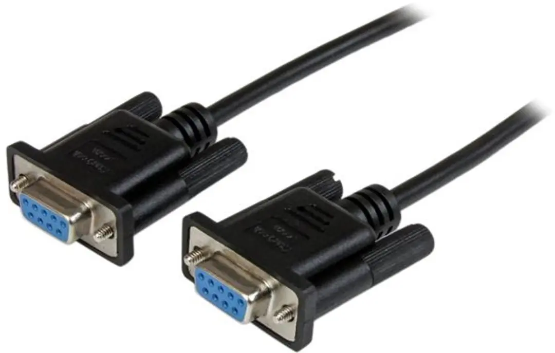 Startech SCNM9FF2MBK DB9 RS232 Nullmodemkabel 2m - Zwart
