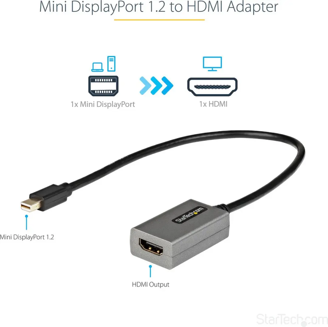 Startech Mini DisplayPort naar HDMI Adapter MDP2HDEC - Metaal