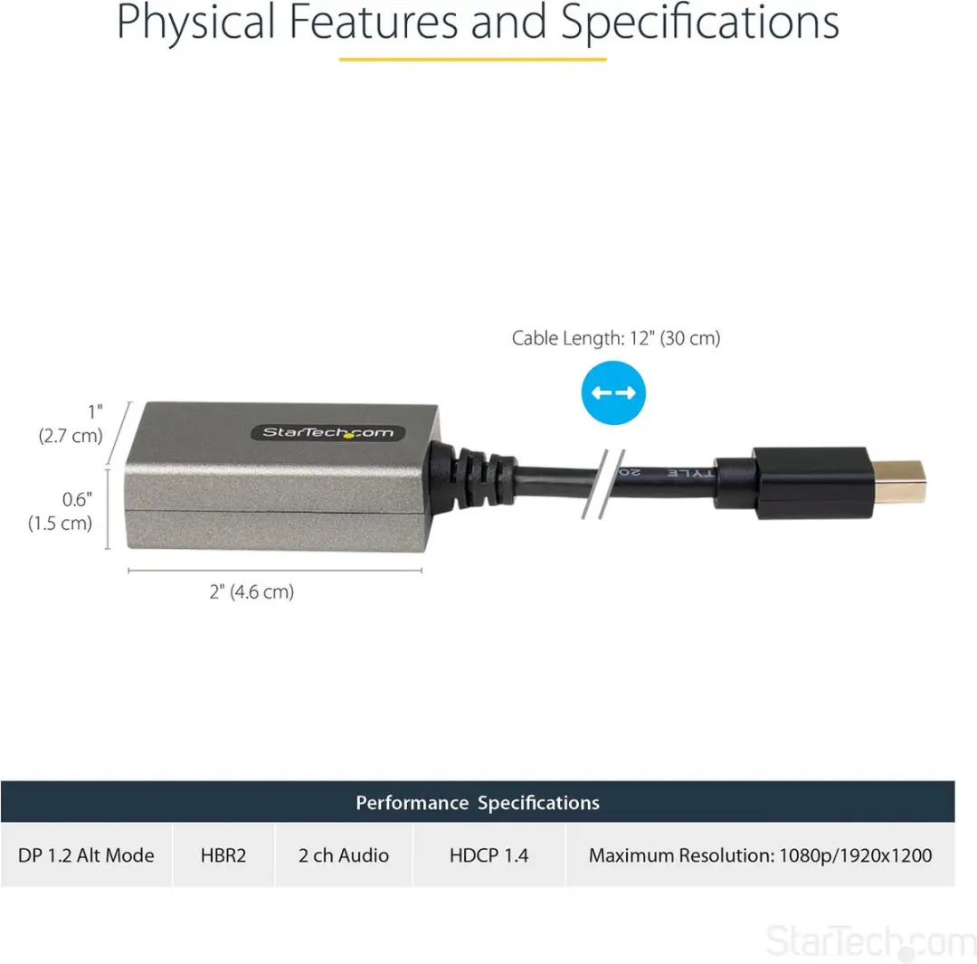 Startech Mini DisplayPort naar HDMI Adapter MDP2HDEC - Metaal - afbeelding 6 van 6