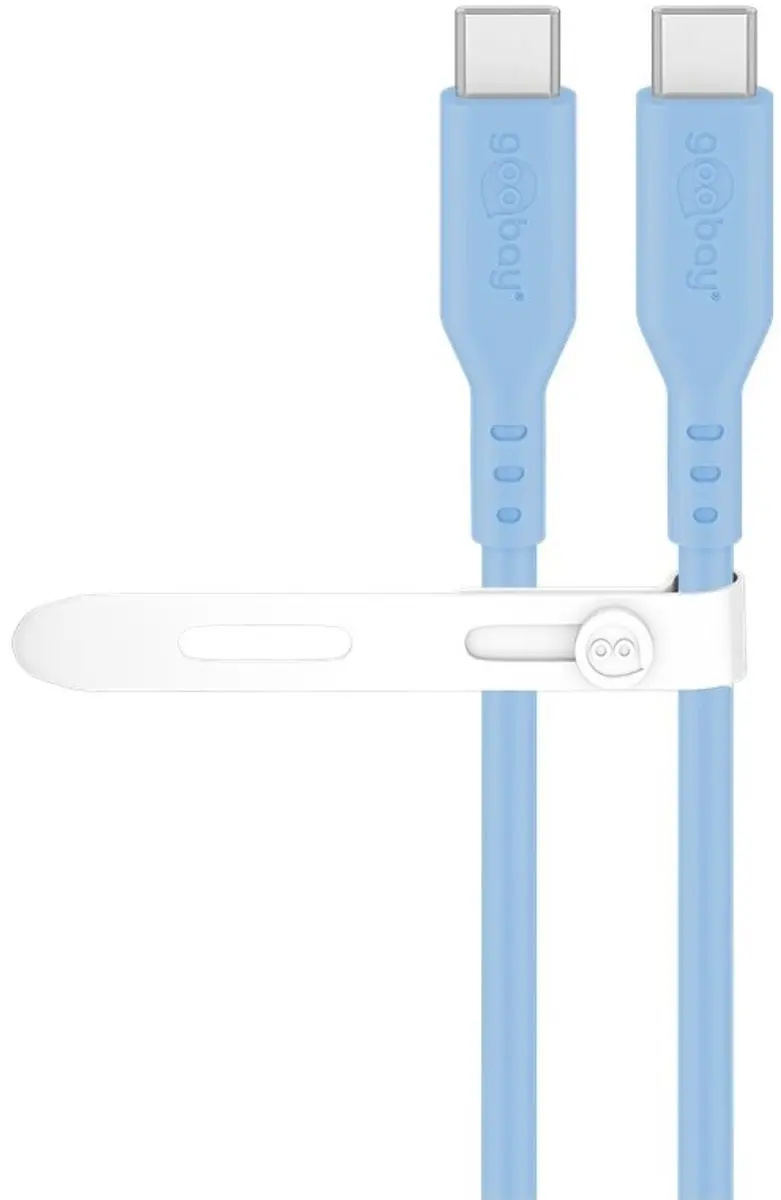Goobay USB-C Siliconen Kabel 60W 1,5m