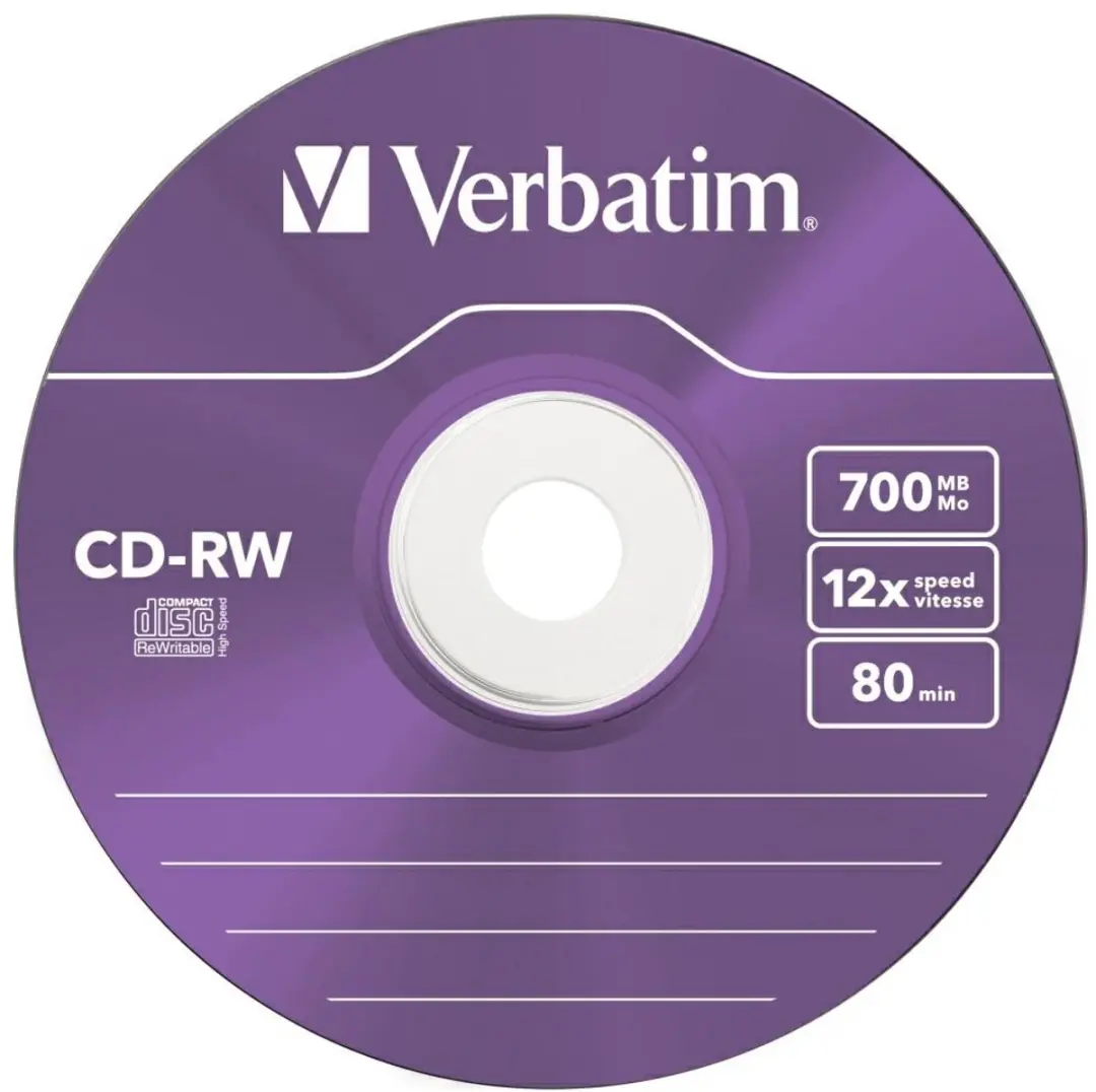 Verbatim CD-RW 43167 - 700MB - 5 Stuks