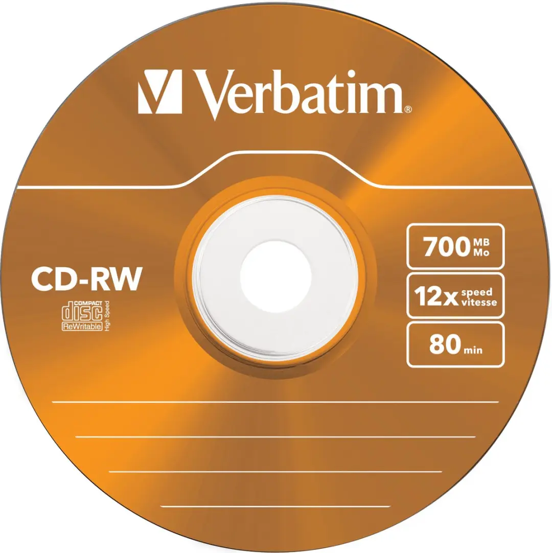 Verbatim CD-RW 43167 - 700MB - 5 Stuks