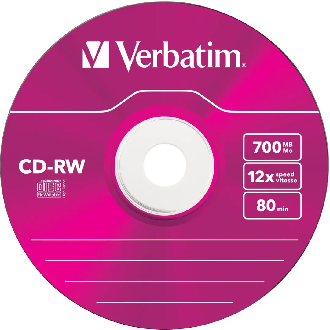 Verbatim CD-RW 43167 - 700MB - 5 Stuks