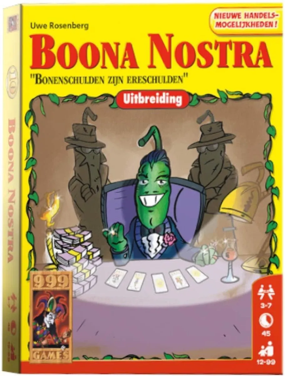 999 Games Boonanza Boona Nostra Uitbreiding Kaartspel - 3-7 Spelers