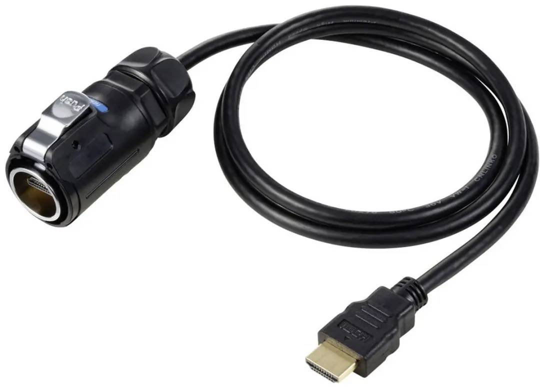 Tru Components TC-12770472 Adapter - 1m - Zwart