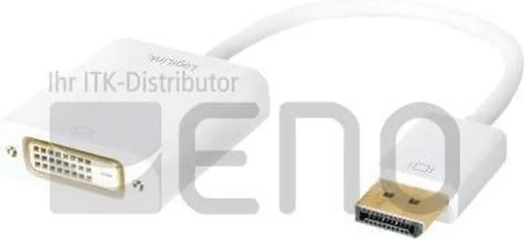 Logilink DisplayPort 1.2 naar DVI Adapter CV0058B - Wit