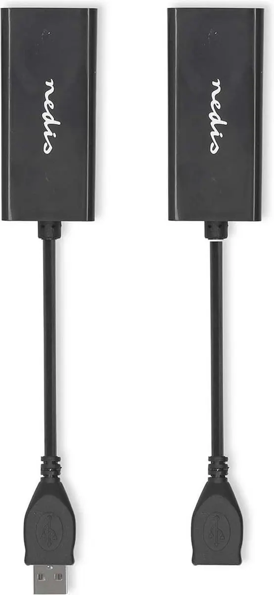 Nedis USB Verlenger CCGB61EXTBK500 - USB-A naar RJ45 - 50m - 2 Stuks