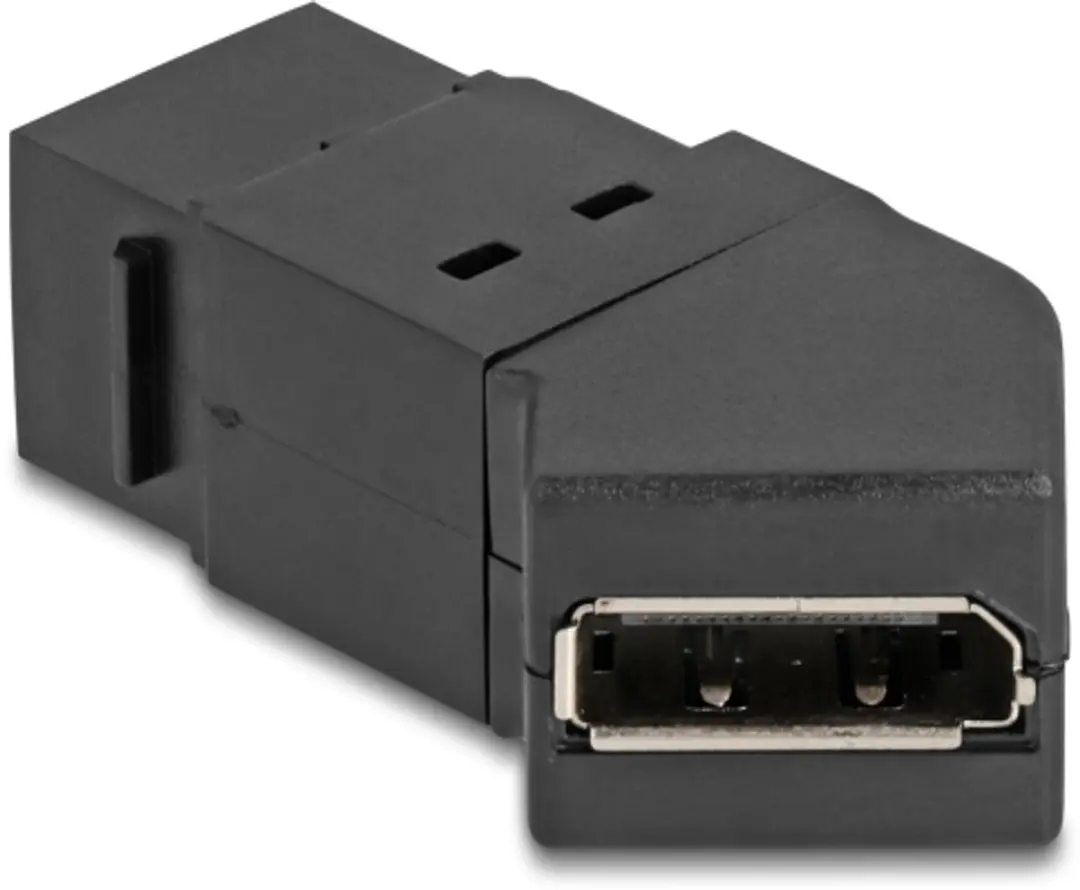 Delock Keystone Module Mini DisplayPort naar DisplayPort 45° - 8K 30Hz - Zwart