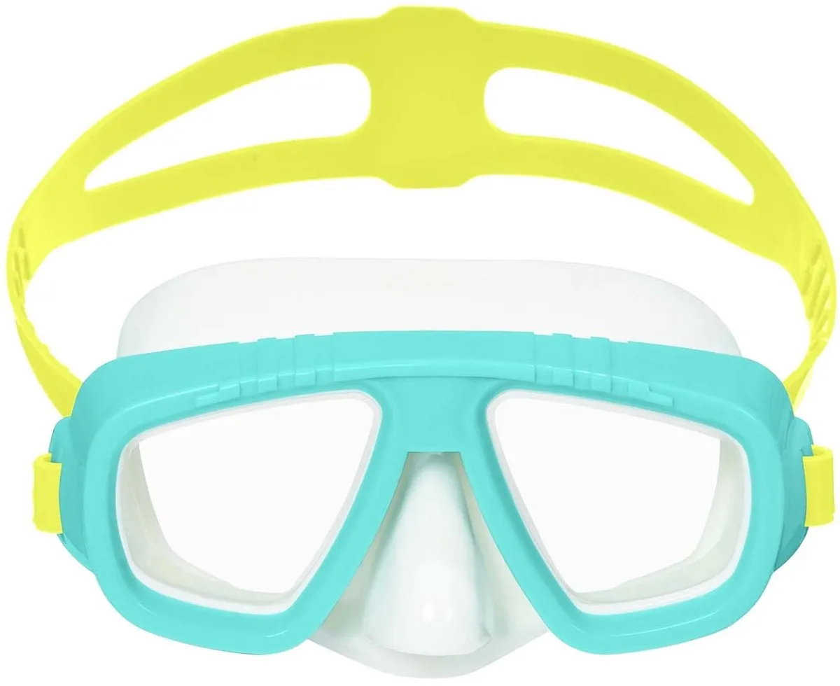 Bestway 22011 Turquoise Zwemmasker - Wit/Geel/Turquoise