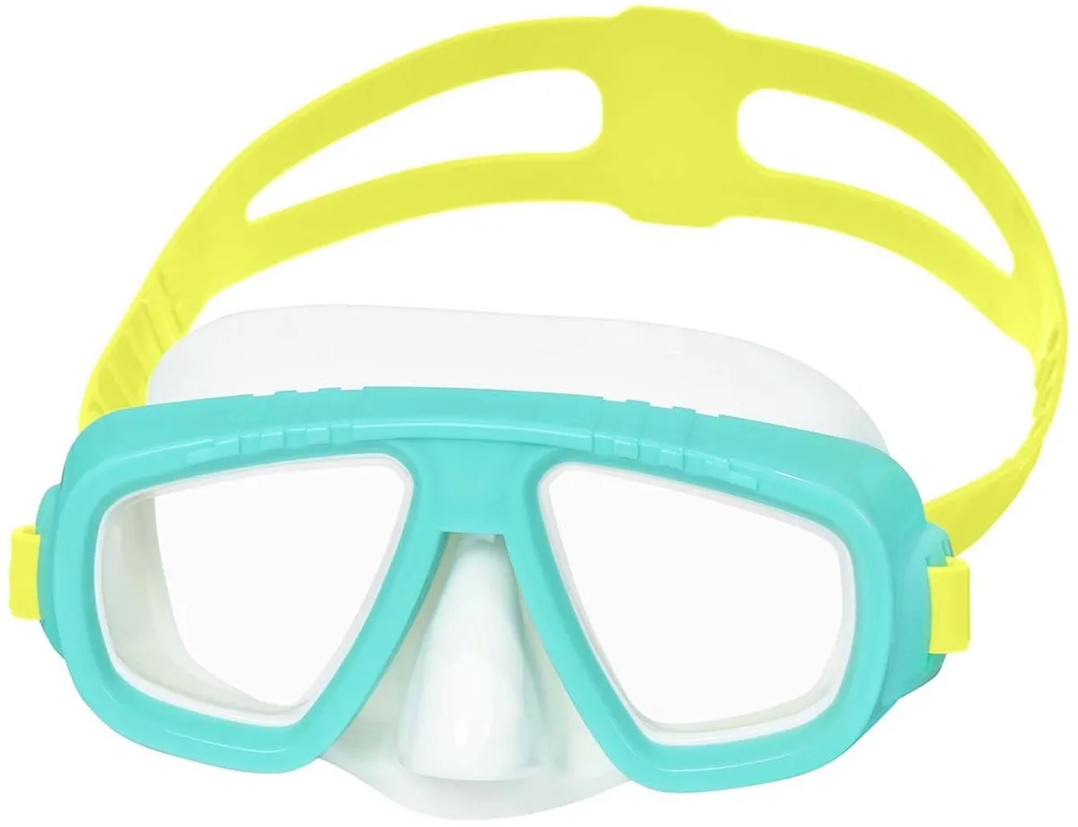Bestway 22011 Turquoise Zwemmasker - Wit/Geel/Turquoise