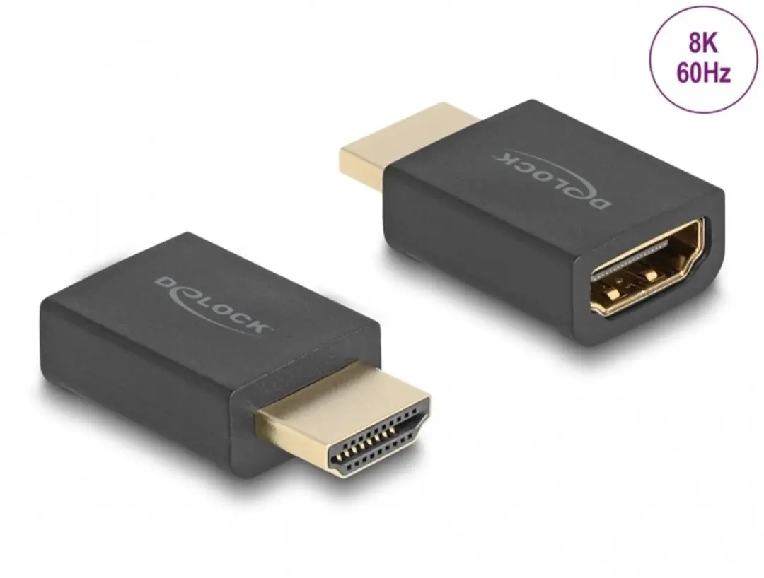 Delock HDMI Adapter Mannelijk-Vrouwelijk 8K 60Hz