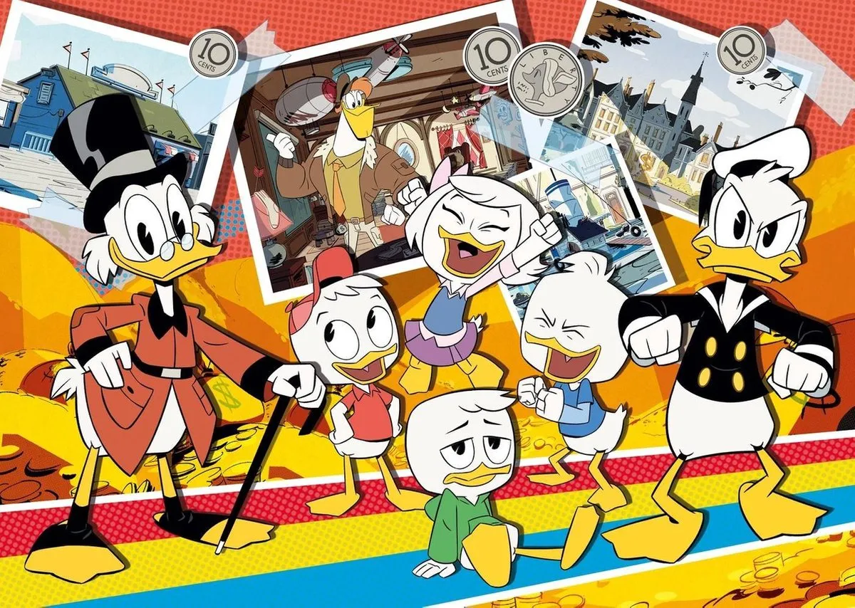 Clementoni Duck Tales Legpuzzel 104 Stukjes - Multicolor