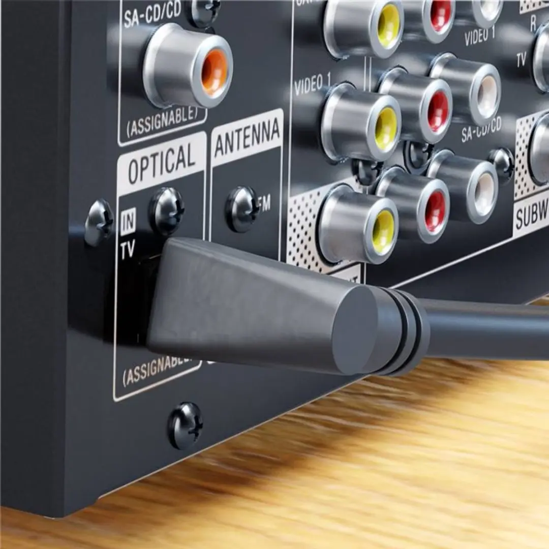 Goobay Toslink Audio Kabel 4mm Haaks - 1m - 10 Stuks