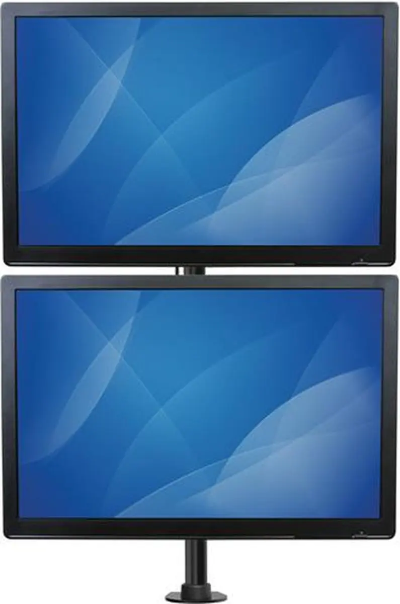 Startech Dual Verticale Bureaubeugel ARMDUALV - Zwart