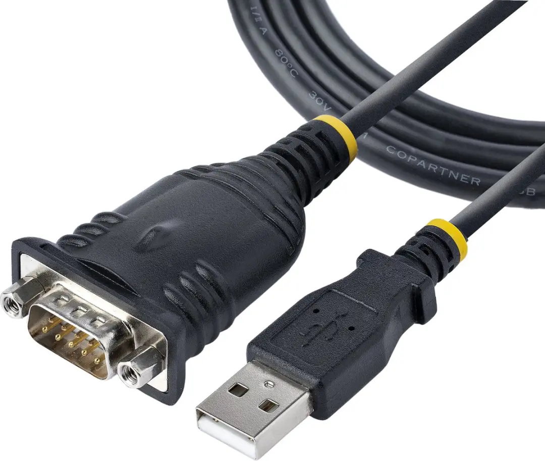 Startech USB-Serial Kabel 1P3FP-USB-SERIAL - Zwart