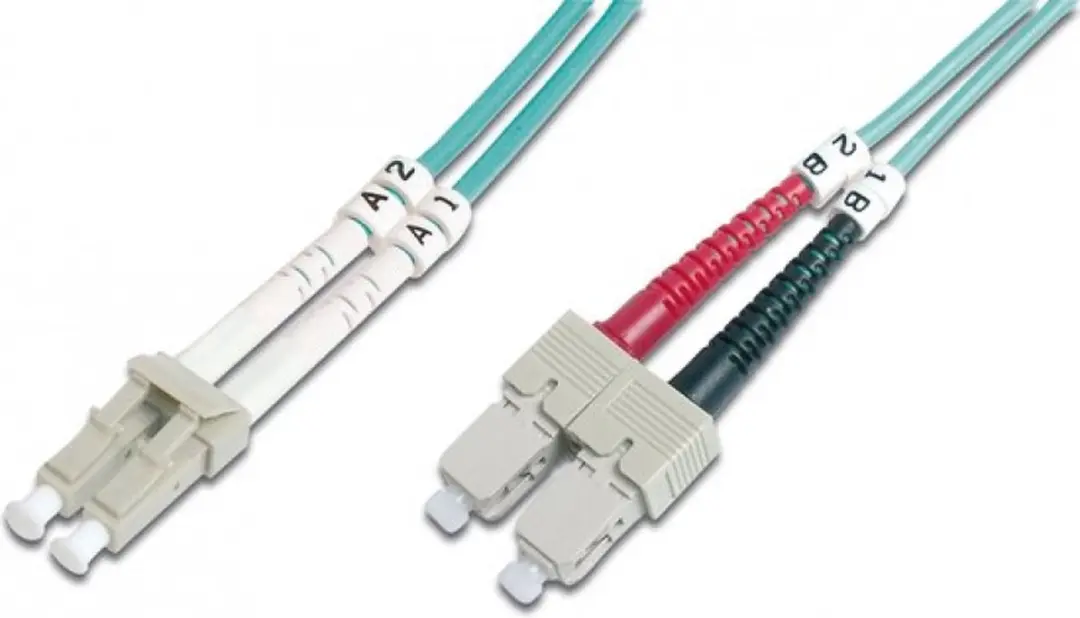 Digitus DK-2532-10/3 Glasvezelkabel LC/SC OM3 10m - Aqua - afbeelding 6 van 6