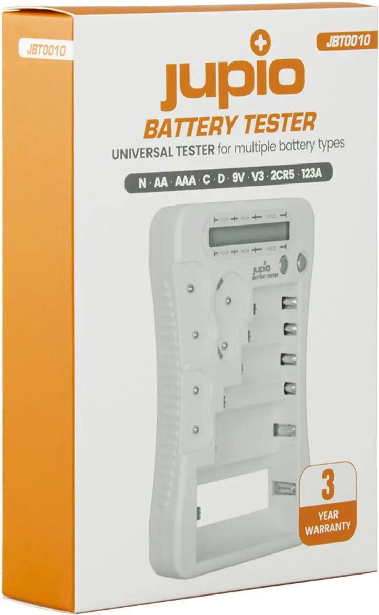 Jupio JBT0010 Battery Tester - Wit