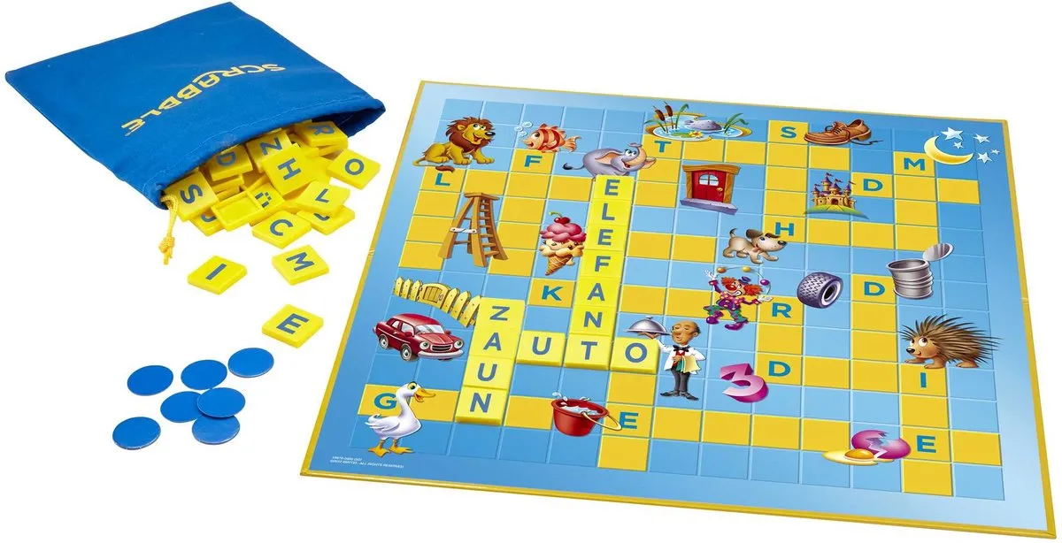 Mattel Junior Scrabble Y9670 - 2-4 Spelers