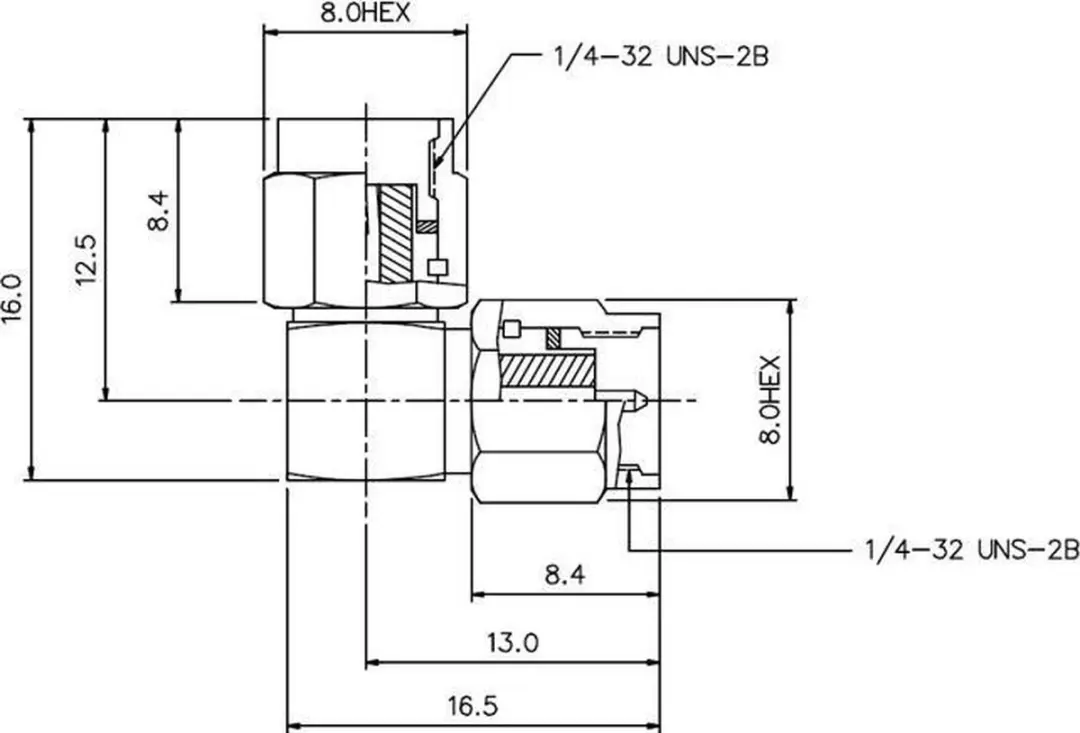 Delock RP-SMA naar SMA Haakse Adapter 50 Ohm 10 GHz - Goud