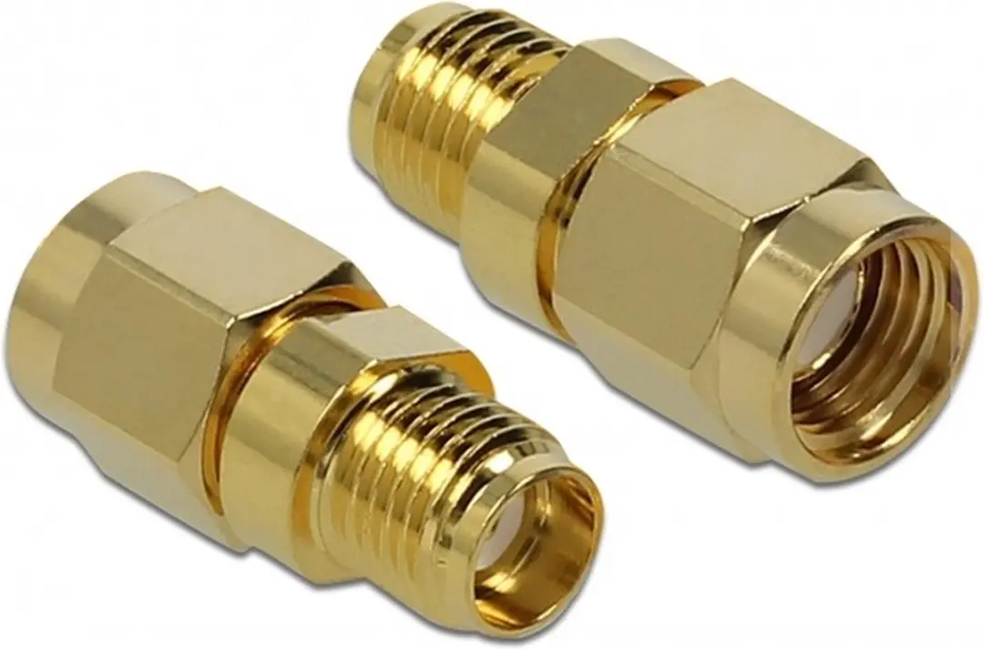 Delock RP-SMA naar SMA Adapter 50 Ohm 10 GHz