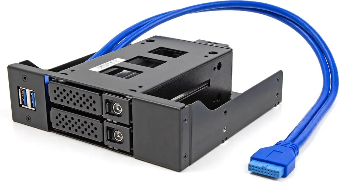 Delock 5.25" Metal Installatieframe met USB 5Gbps Hub - Zwart