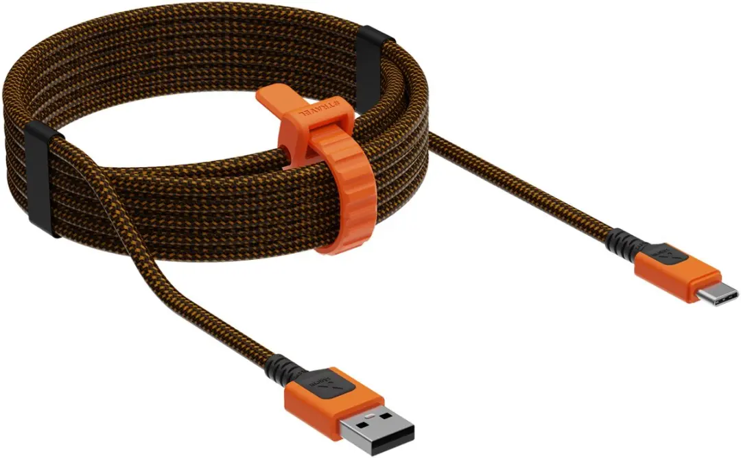 Xtorm Xtreme USB naar USB-C Kabel 1,5m - Zwart/Oranje
