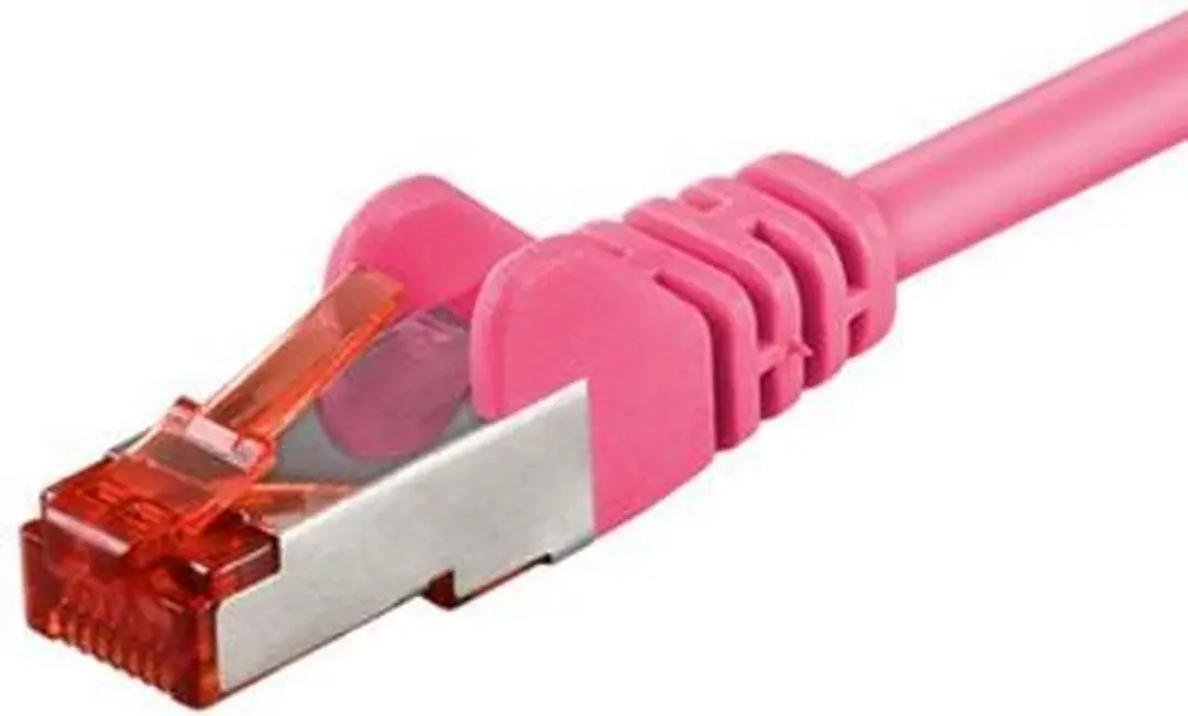 Goobay 95581 Cat 6 UTP-kabel 1.5m - Roze - 10 Stuks