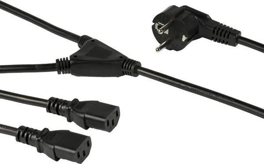 Startech V934400 Voedingskabel - Zwart