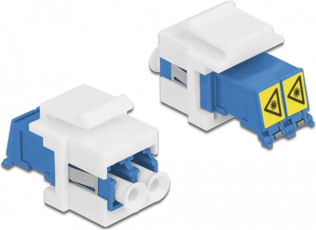Delock Keystone Module LC Duplex - Blauw/Wit
