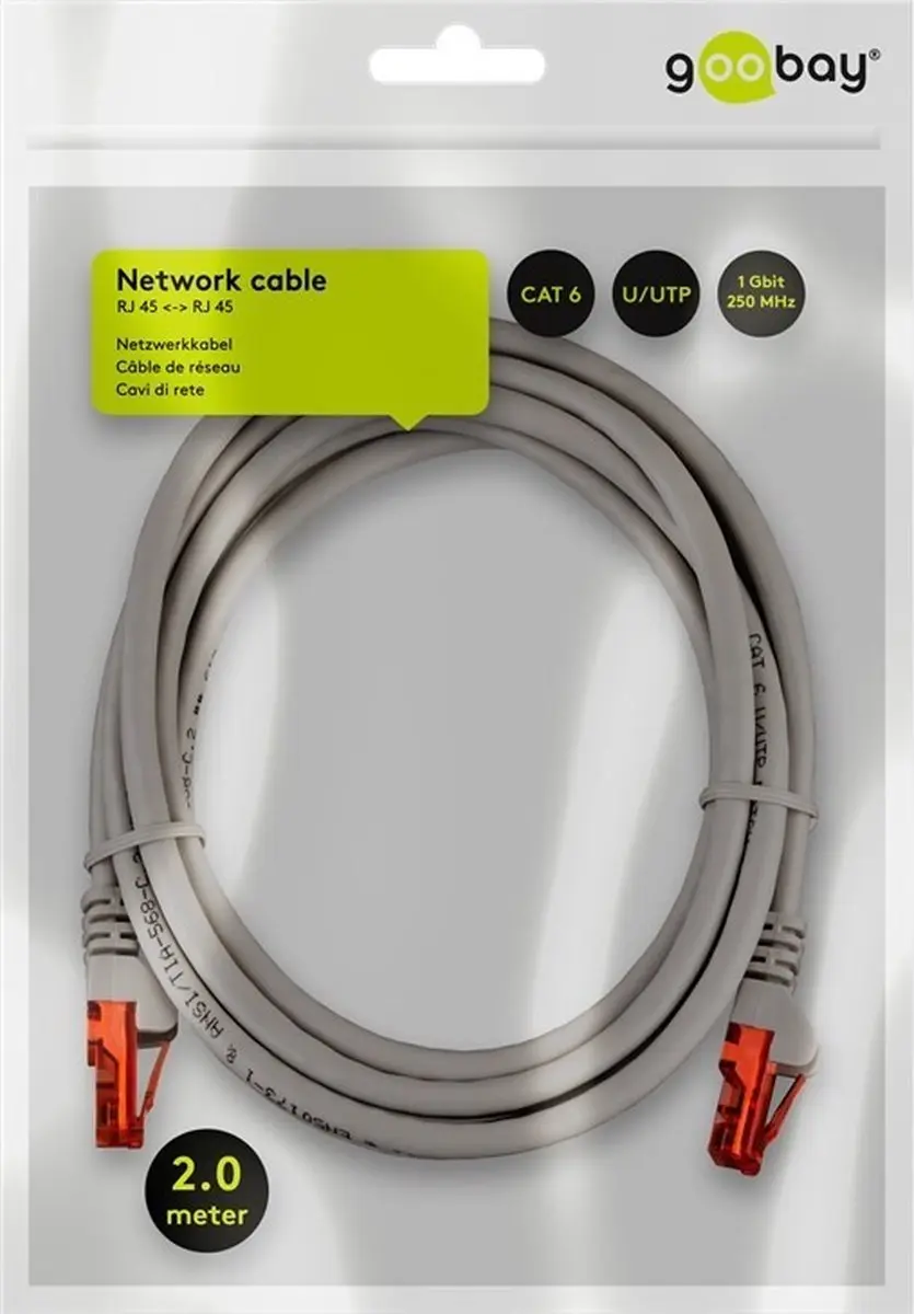Goobay CAT6 UTP Kabel 2m