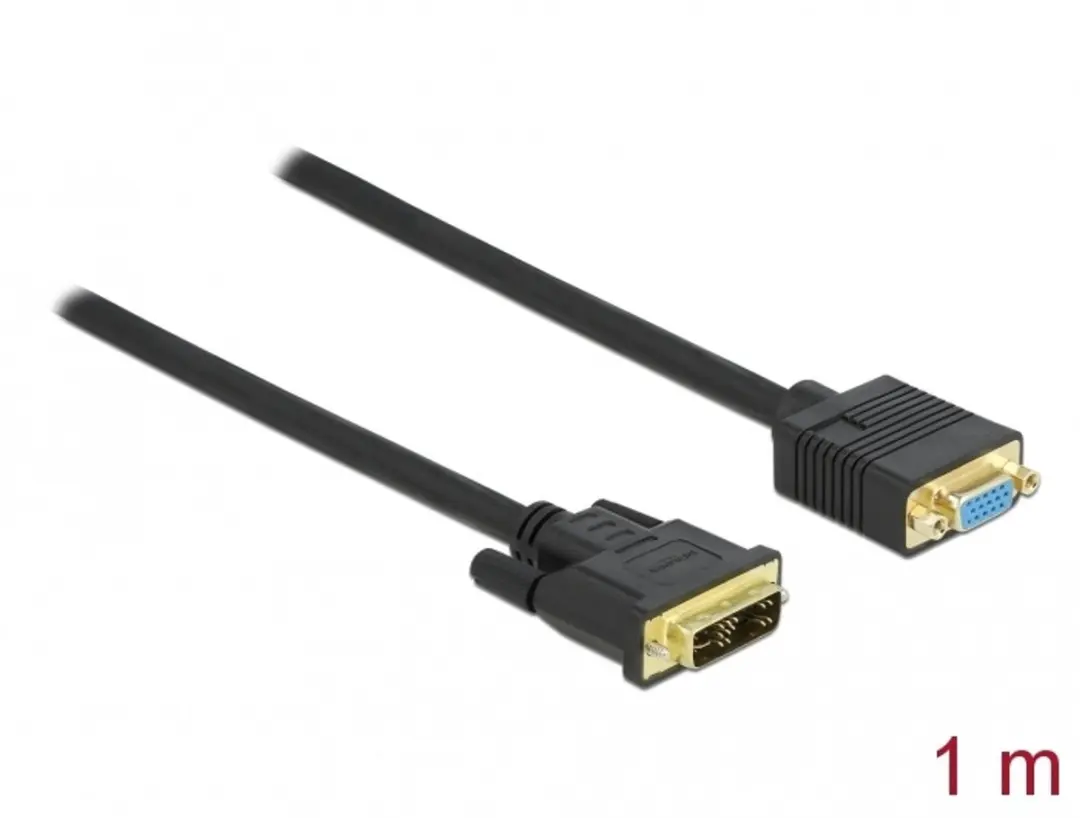 Delock DVI naar VGA Kabel 1m