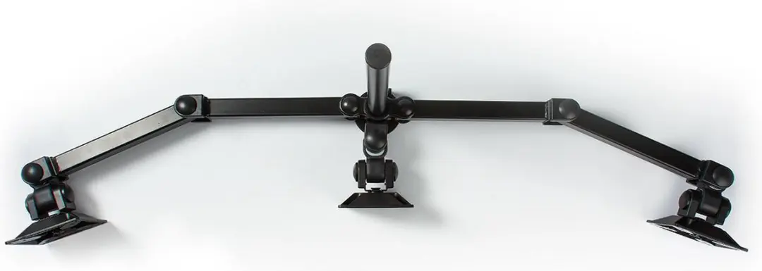Nedis ERGOTMM100 Monitorbeugel 3 Schermen - 14-24" - Zwart - afbeelding 6 van 6