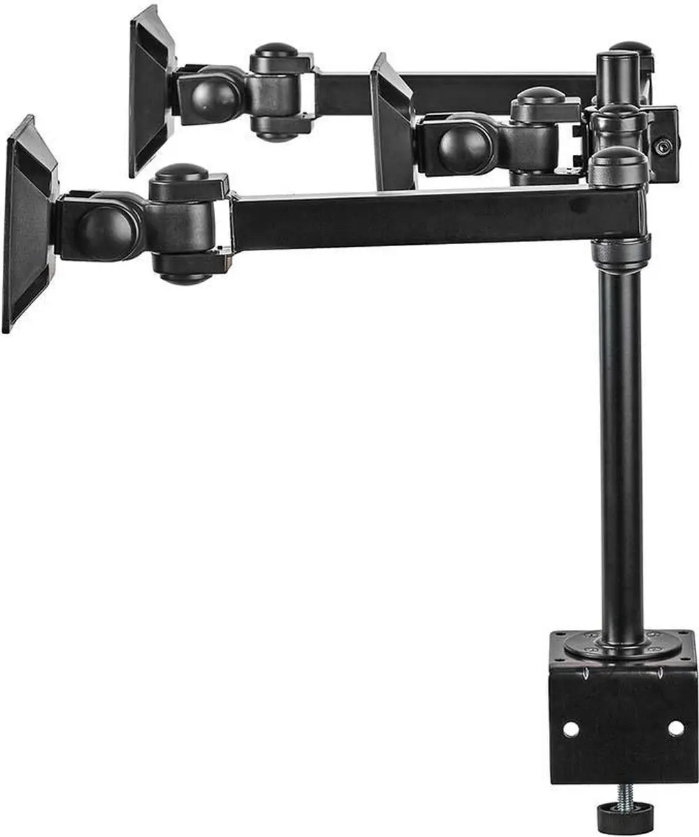 Nedis ERGOTMM100 Monitorbeugel 3 Schermen - 14-24" - Zwart