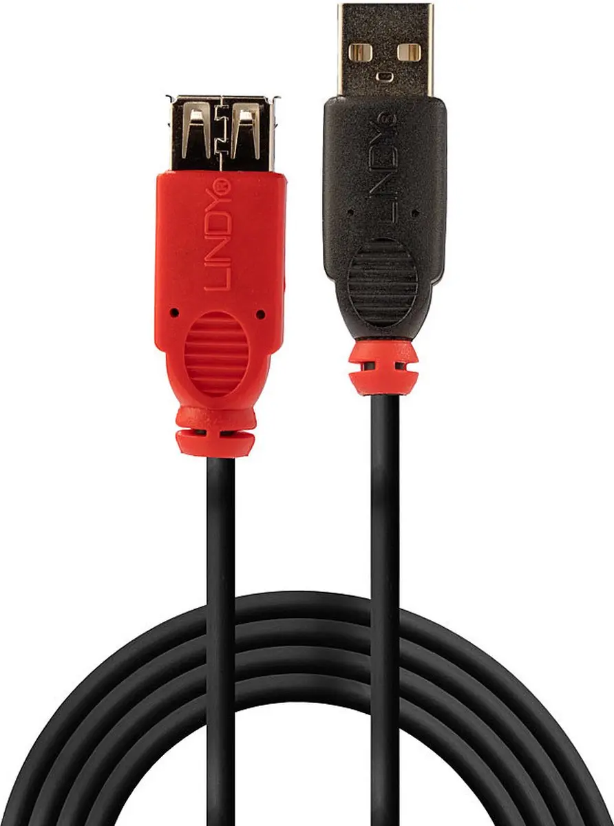 Lindy 42817 USB Kabel - 5m - Zwart