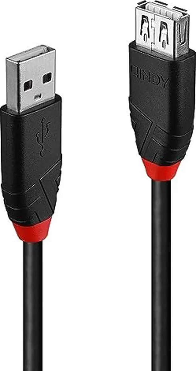 Lindy 42817 USB Kabel - 5m - Zwart
