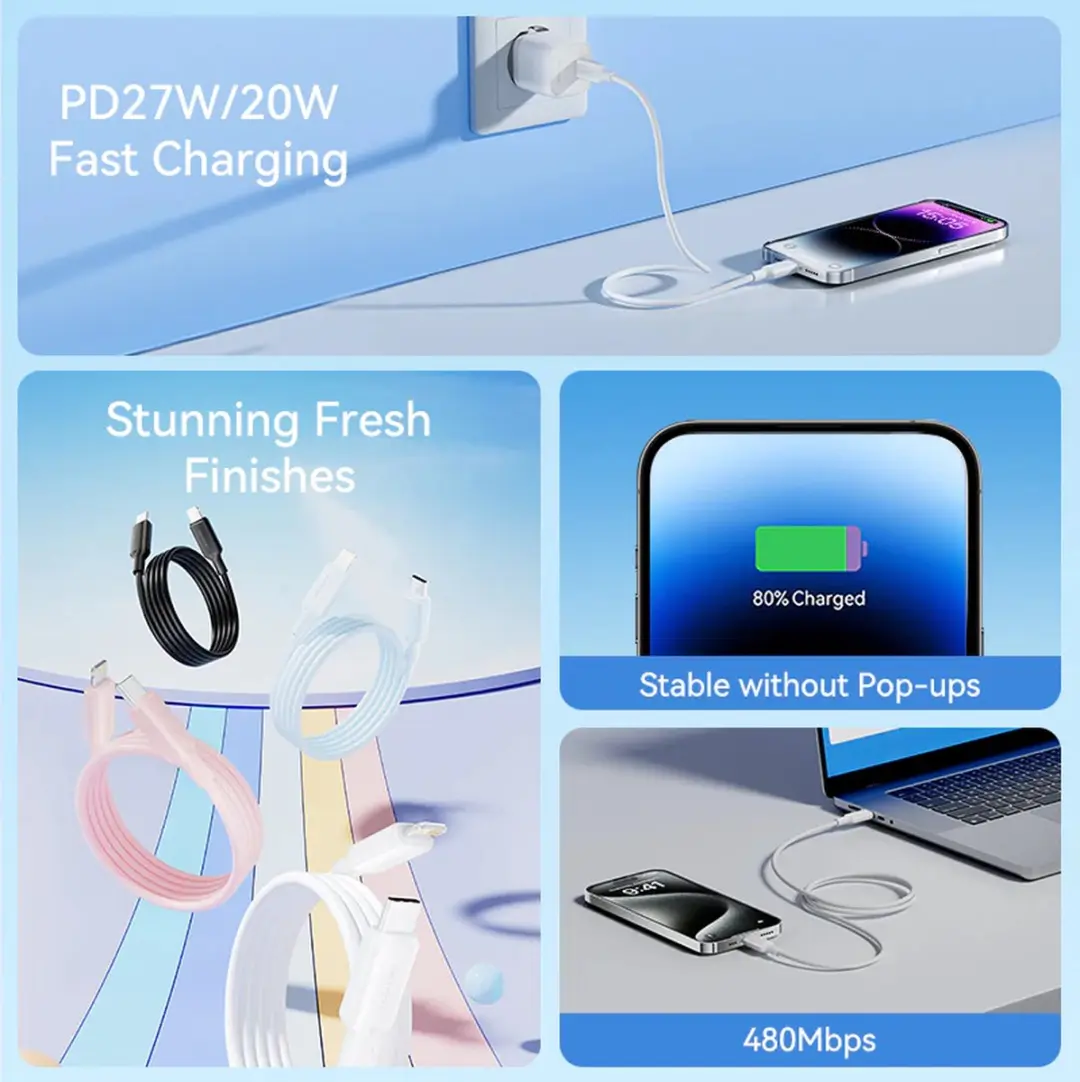 Vention Lightning Kabel - Zwart