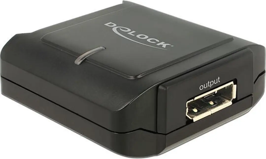 Delock DisplayPort Repeater T.11464 - 4K 60Hz - Zwart