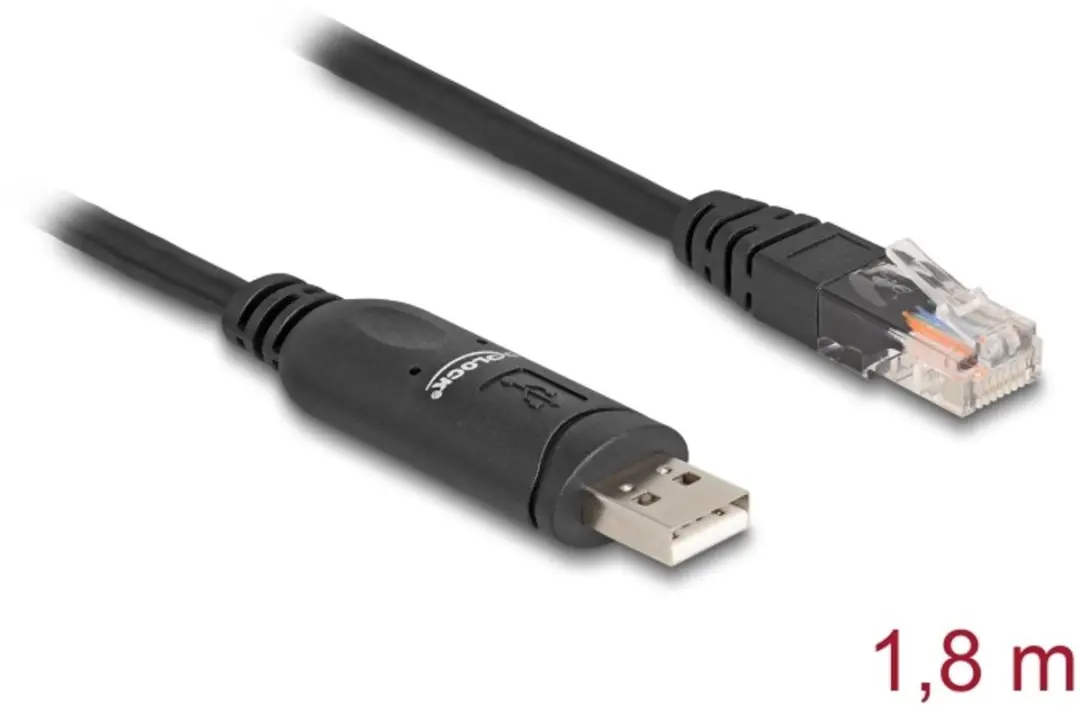 Delock USB 2.0 naar RS-232 Adapter RJ45